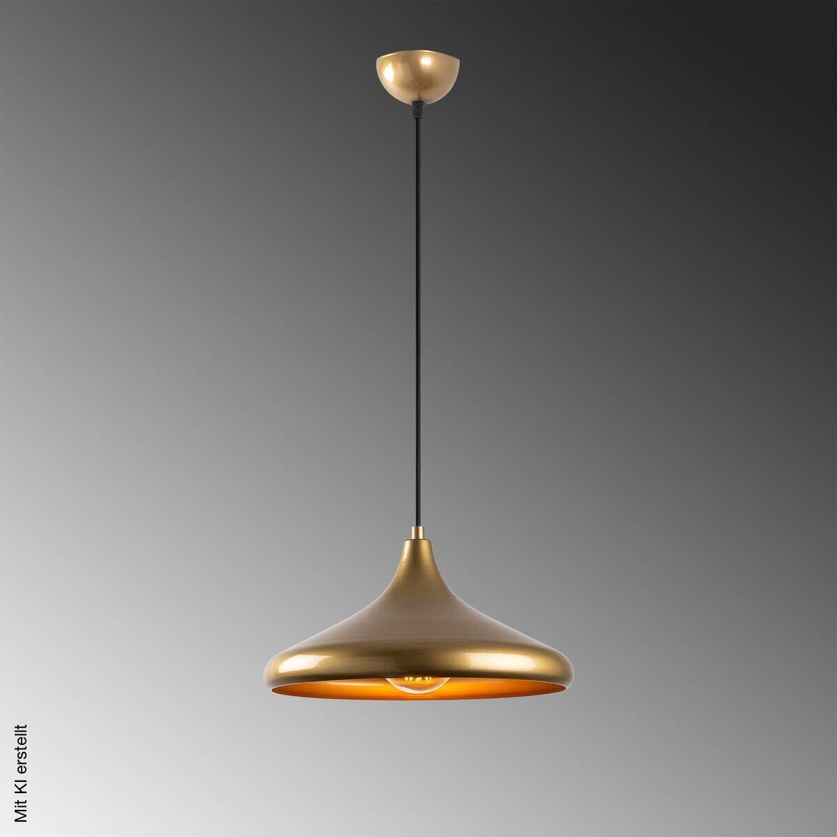 Opviq Pendelleuchte Eysan-210 gold B/H/T/L/D: ca. 35x126x35x35x35 cm E27 1 Brennstellen