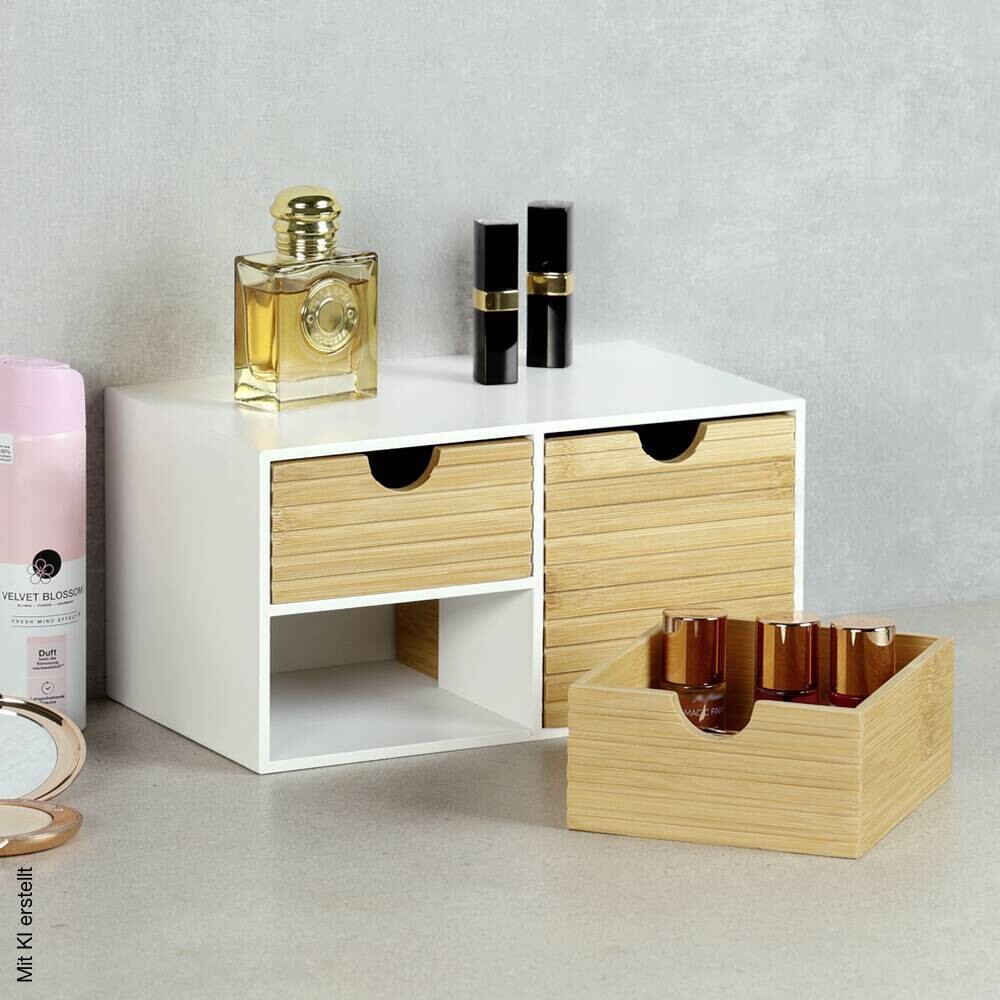 Kesper Organizer weiß Holz B/H/L: ca. 16x14x27 cm