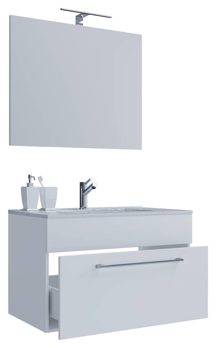 Waschplatz 3tlg-Badinos weiß B/H/T: ca. 80x50x46 cm