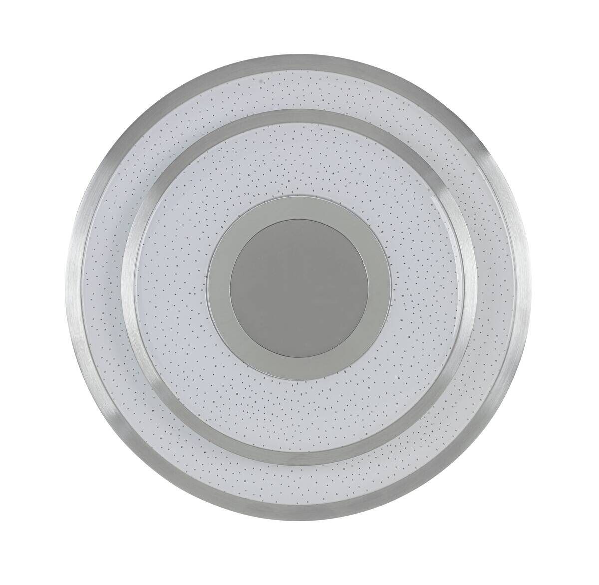 Nolo LED Deckenleuchte Chrom weiß Kunststoff Metall B/H/L: ca. 38x7,5x38 cm 2 Brennstellen