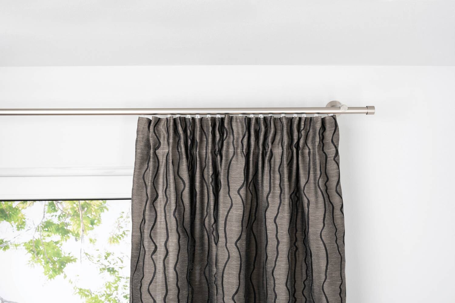 Kombivorhang 2er Pack Stream taupe B/L: ca. 135x245 cm