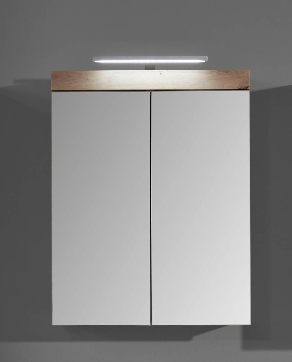 Spiegelschrank Amanda Asteiche Nachbildung B/H/T: ca. 60x77x17 cm