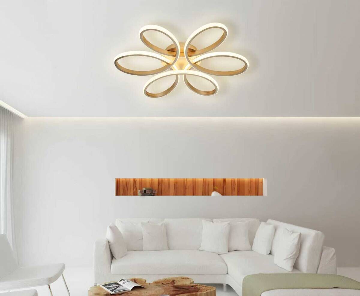 POCOline LED-Deckenleuchte Inga B/H/D: ca. 60x8x60 cm
