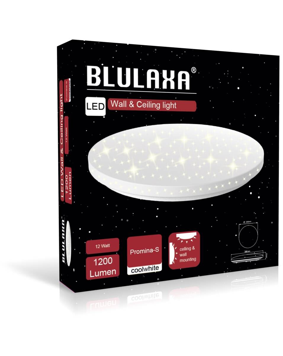 Blulaxa Deckenleuchte Promina weiß Kunststoff H/D: ca. 5,5x28 cm