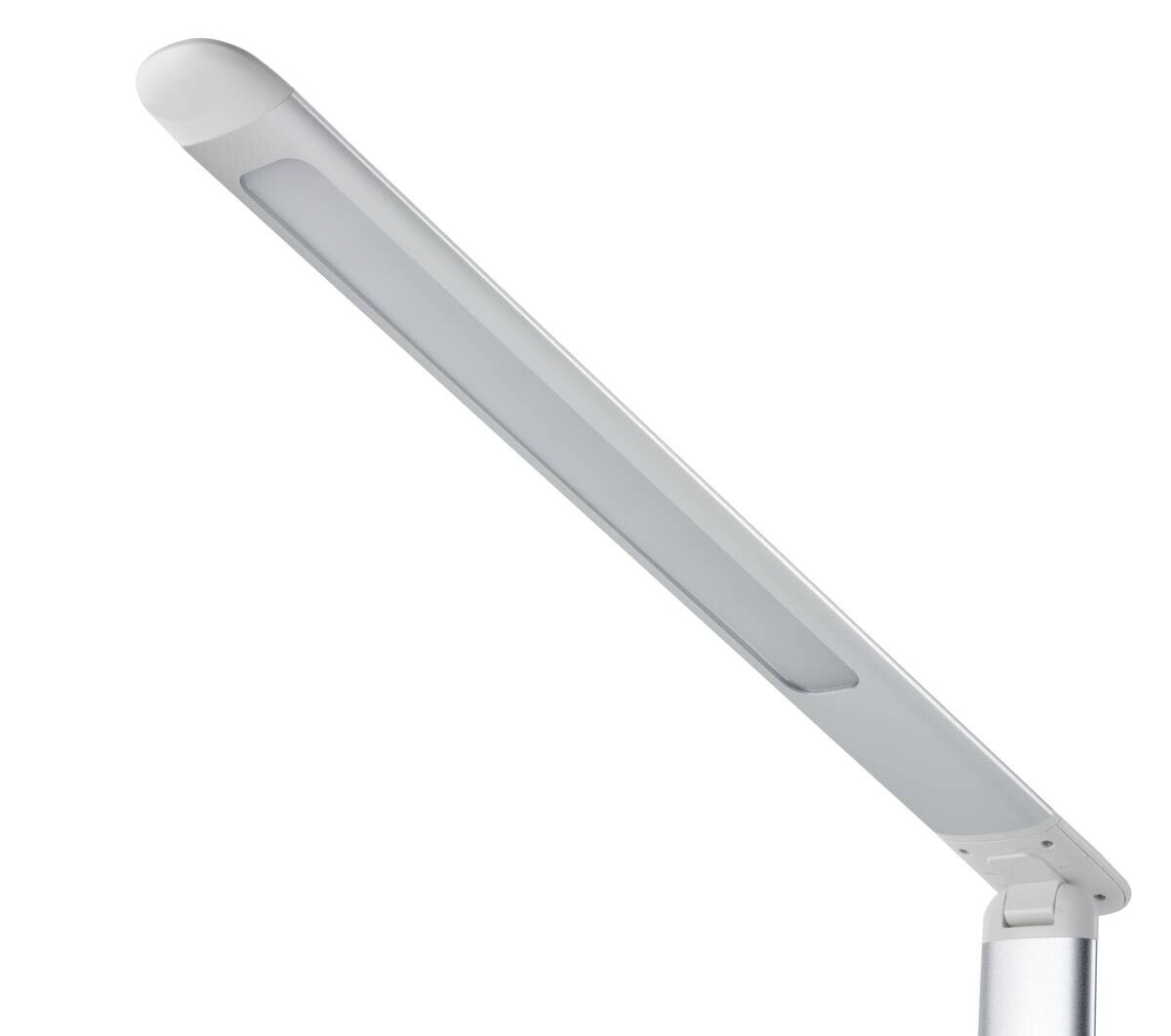 POCOline Schreibtischleuchte Apollo silber weiß Kunststoff H: ca. 52 cm