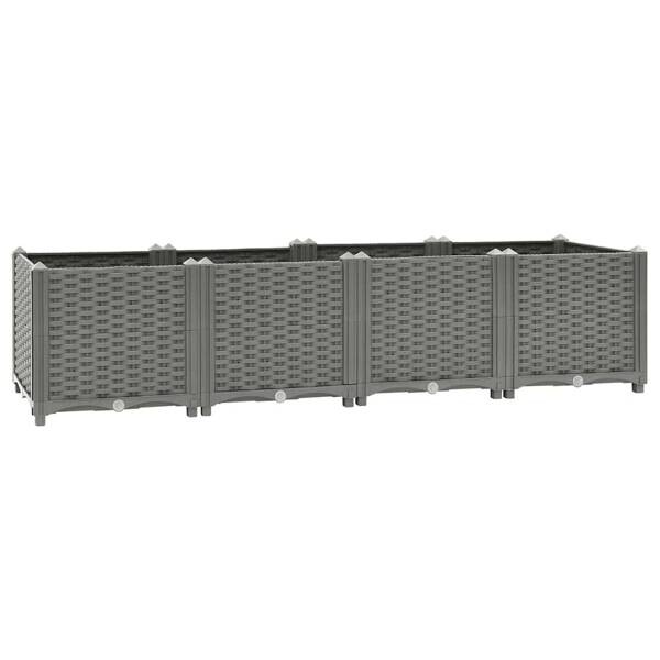 Hochbeet grau Polypropylen B/H/L: ca. 40x38x160 cm