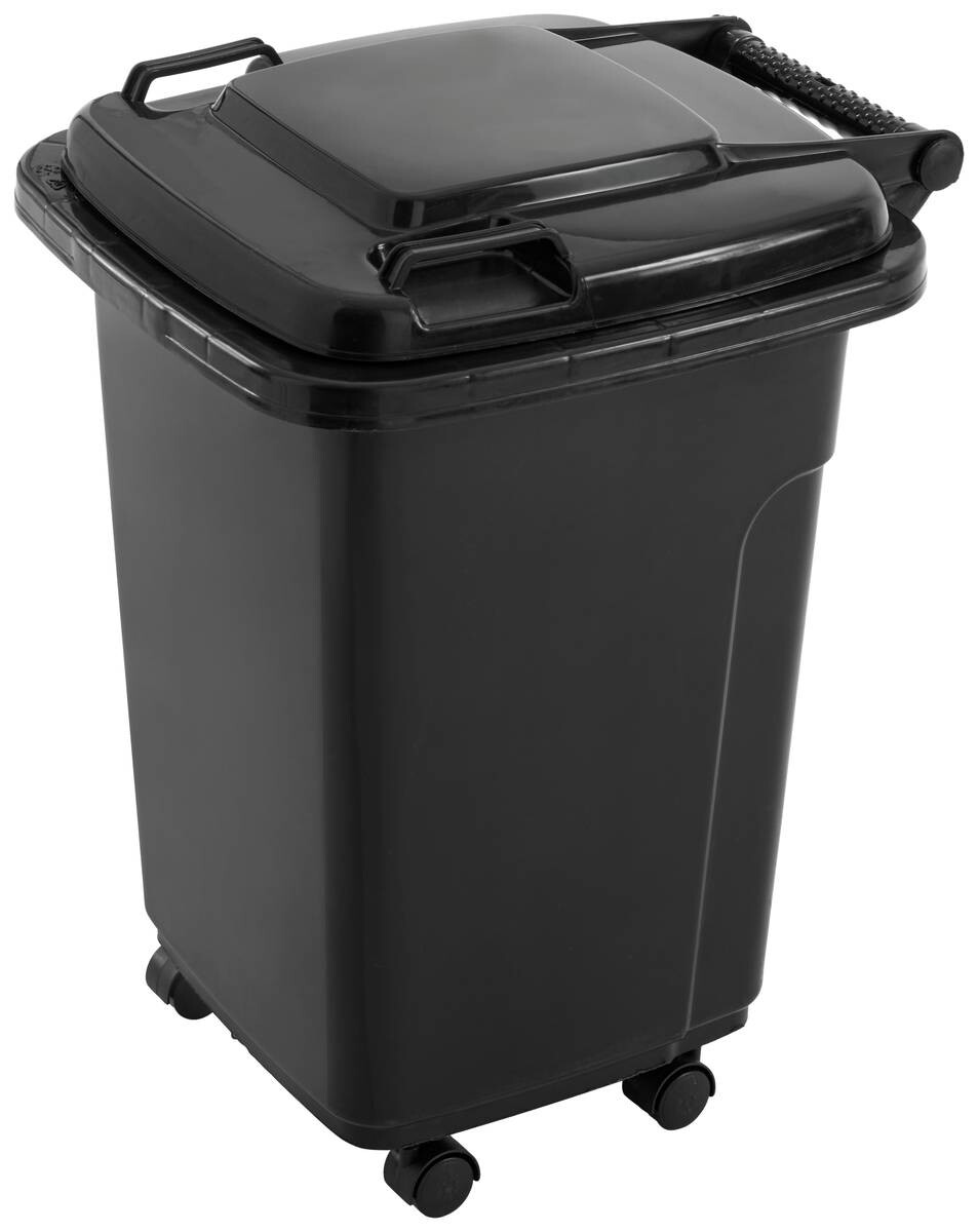 Mülleimer schwarz