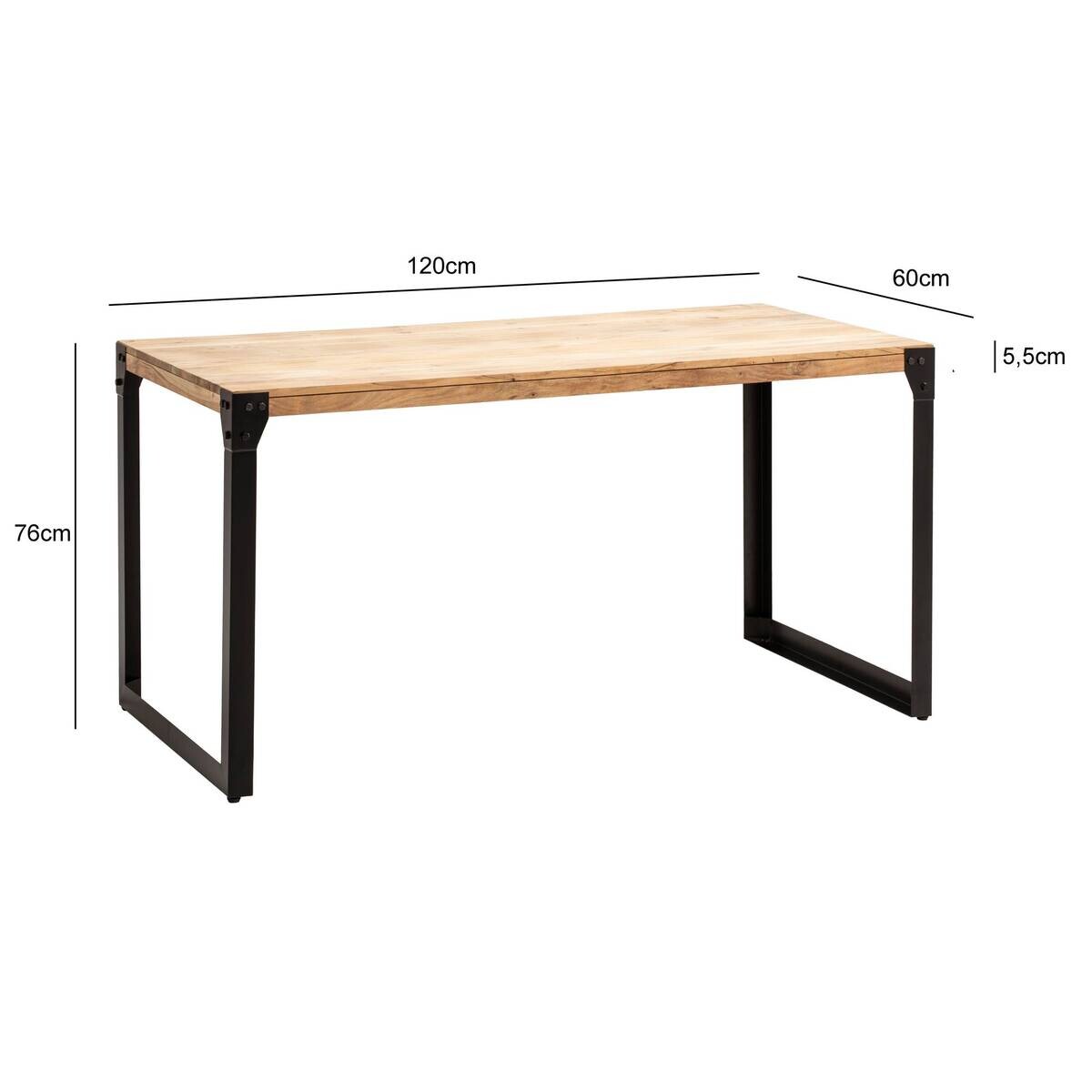 Esstisch braun B/H/T: ca. 120x76x60 cm