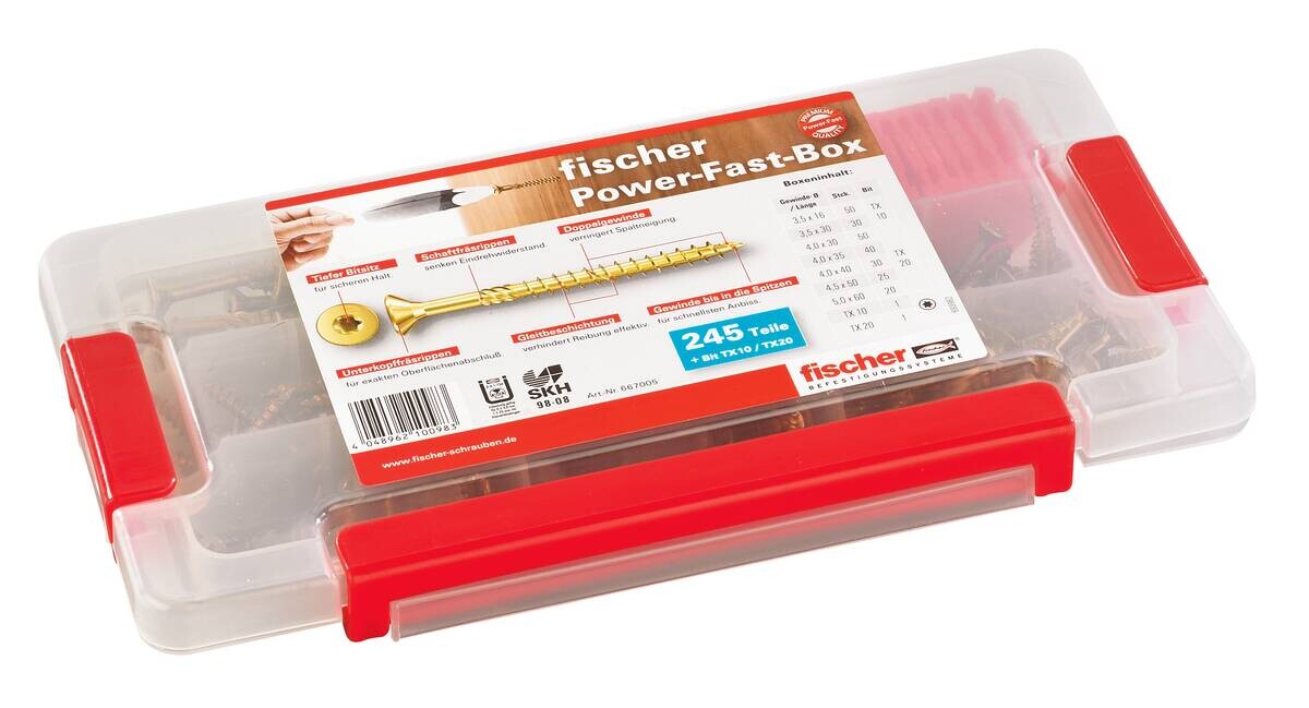 fischer Sortimentskasten 245 tlg.