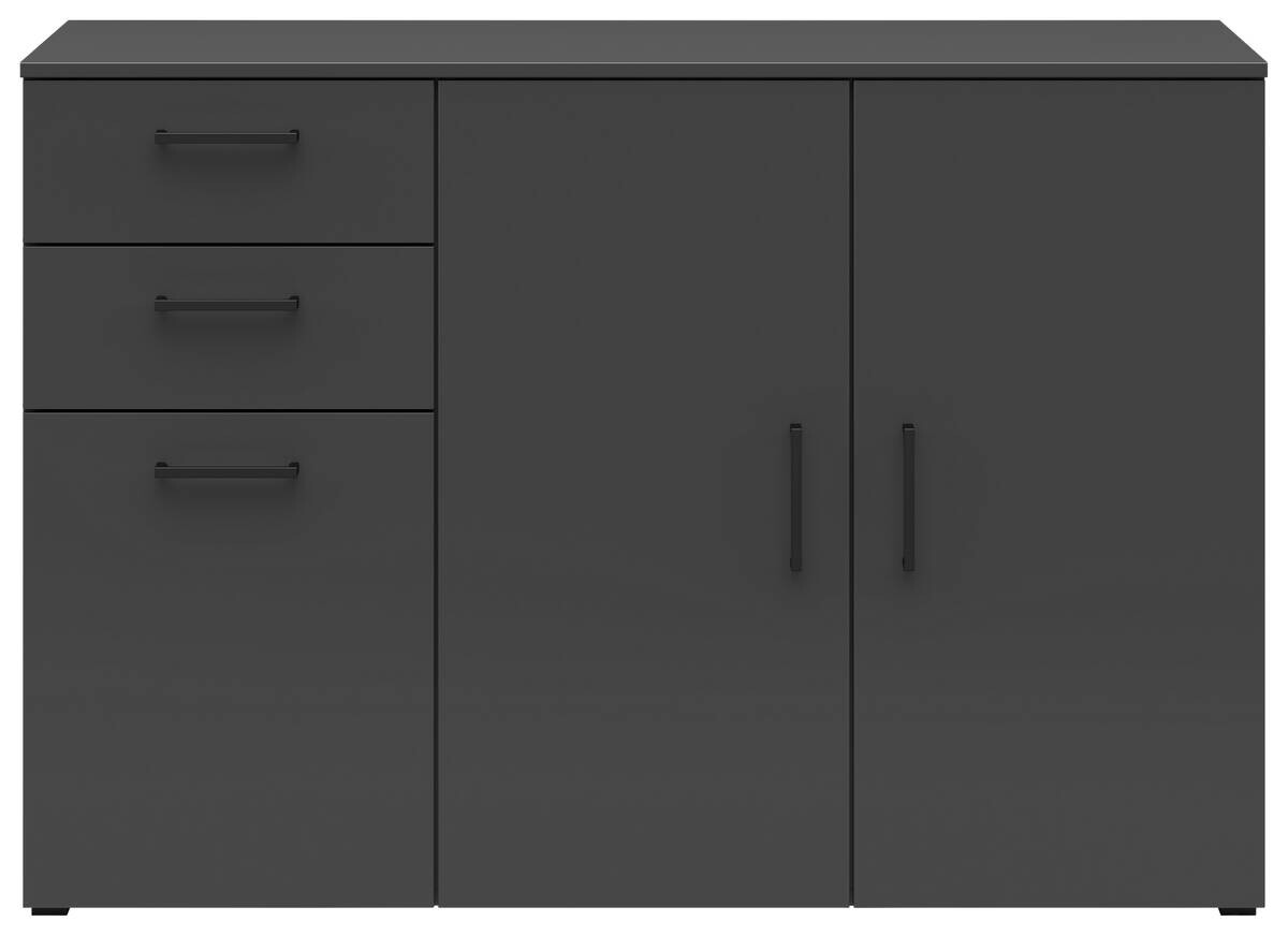 Kommode Multi-Stauraum Typ 28 anthrazit B/H/T: ca. 120x83x40 cm | anthrazit | 120,00/83,00/40,00 cm