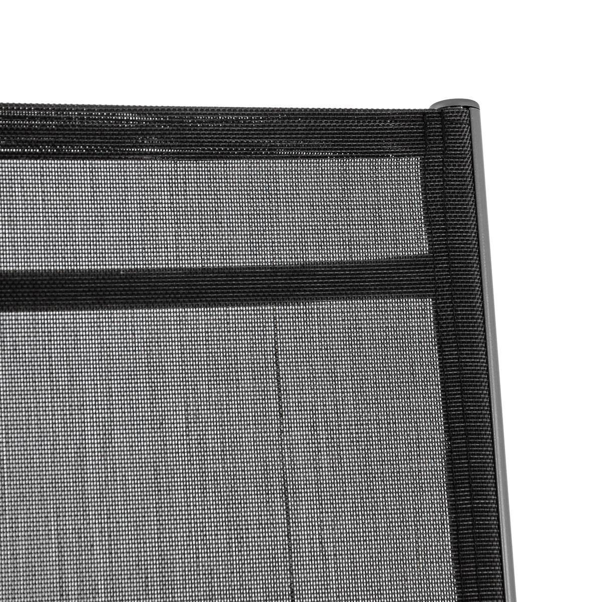 VCM Gartenstuhl schwarz Kunststoff B/H/L: ca. 60x155x55 cm