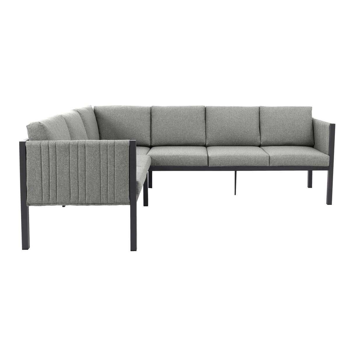 POCOline Gartensitzgruppe Alicante grau Alu