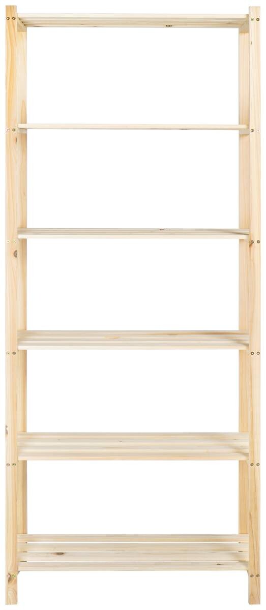 Holzregal natur Holz B/H/T: ca. 75x185x30 cm