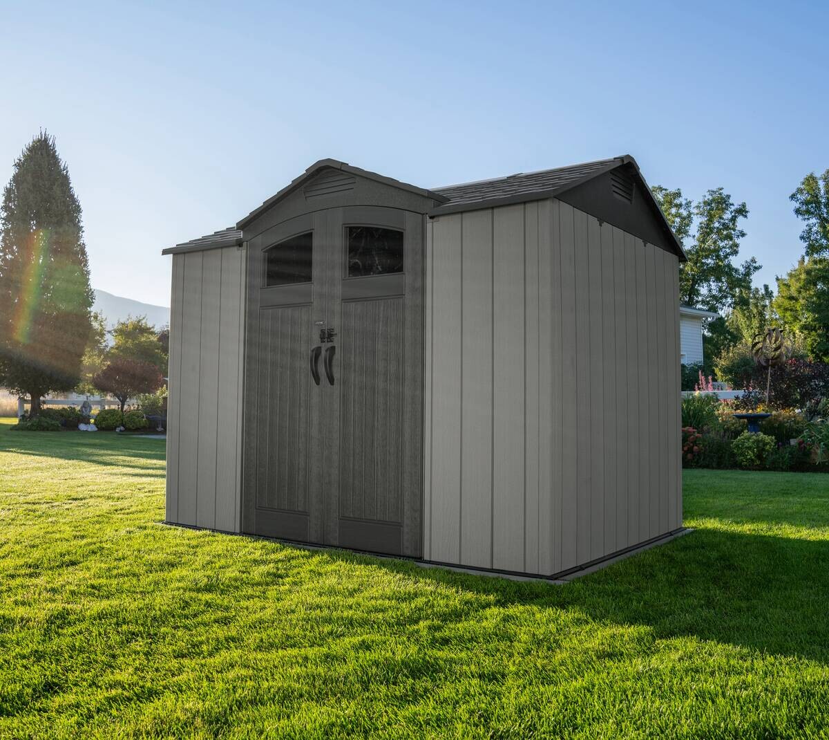 Lifetime Gerätehaus Ohio grau B/H/L: ca. 283,5x264,4x214,1 cm