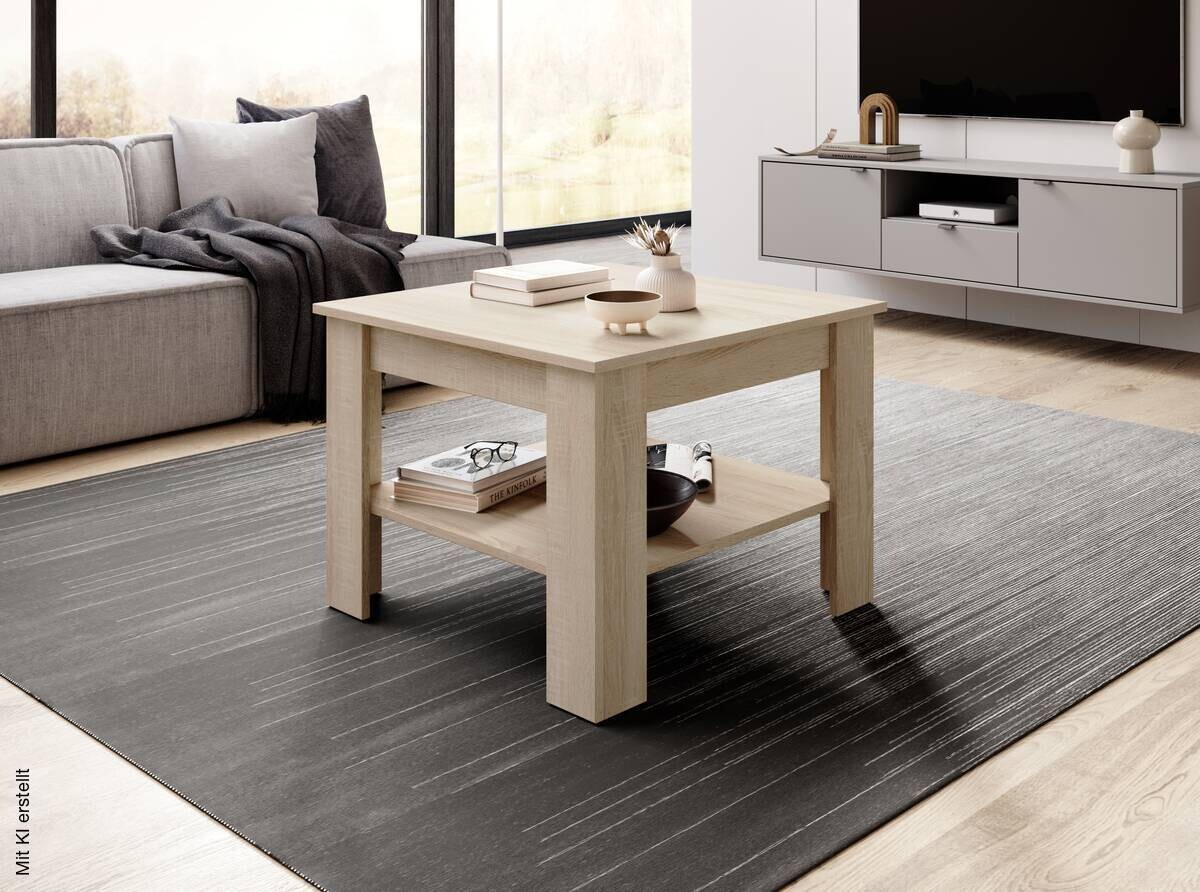 Couchtisch MINI Eiche Sonoma Nachbildung B/H/T: ca. 67x50x67 cm