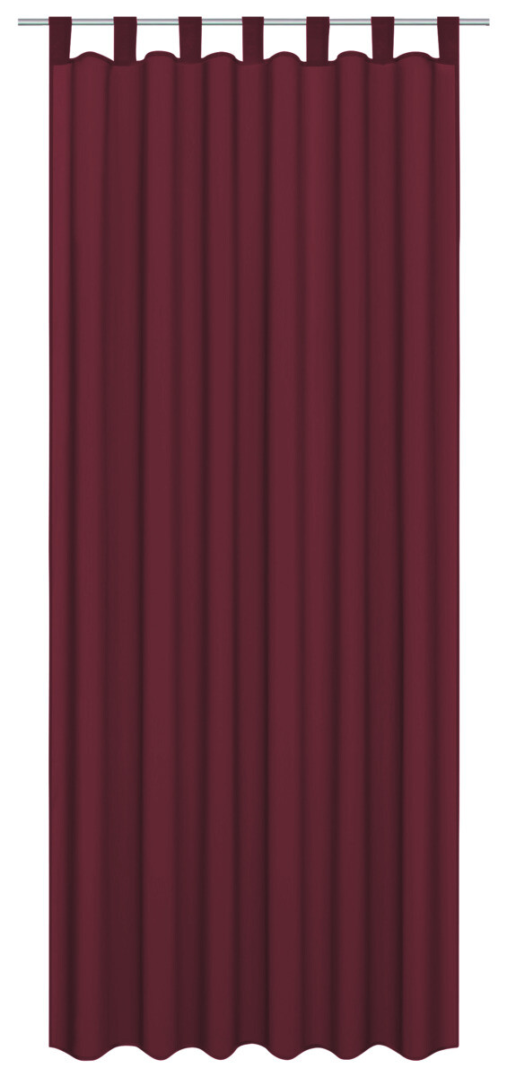 Sensation Schlaufenvorhang Look burgund B/L: ca. 140x235 cm