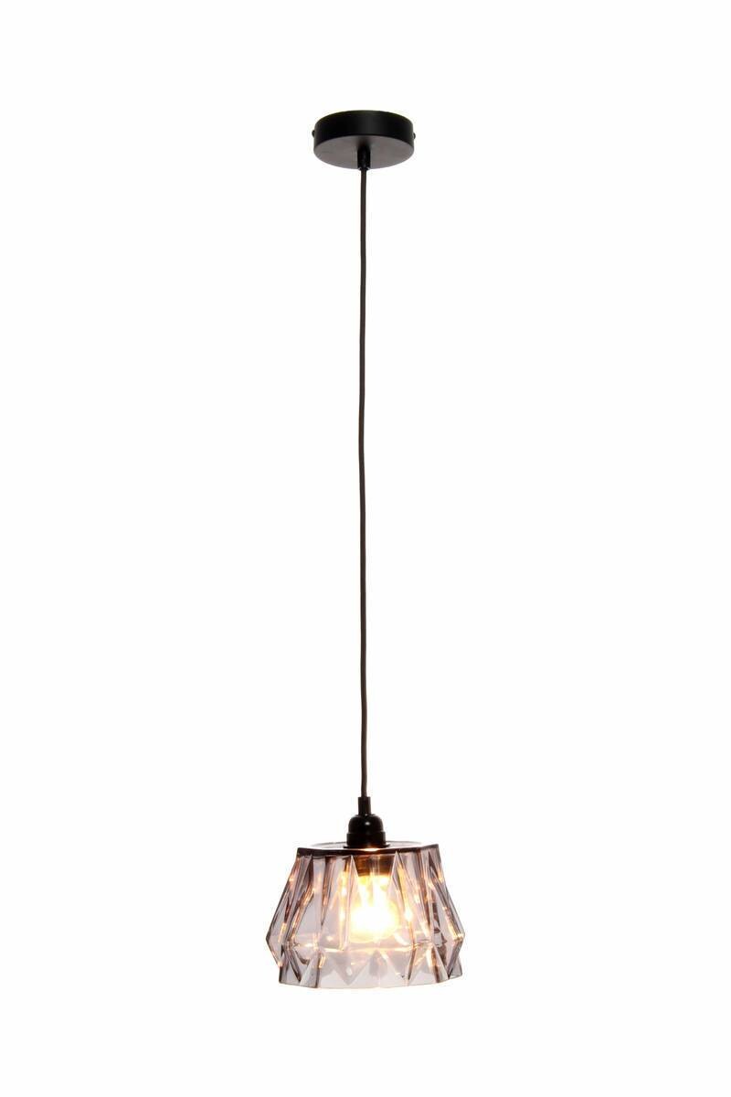 Kayoom Pendelleuchte Aurea grau Glas B/H/L: ca. 19x19x19 cm E27 1 Brennstellen