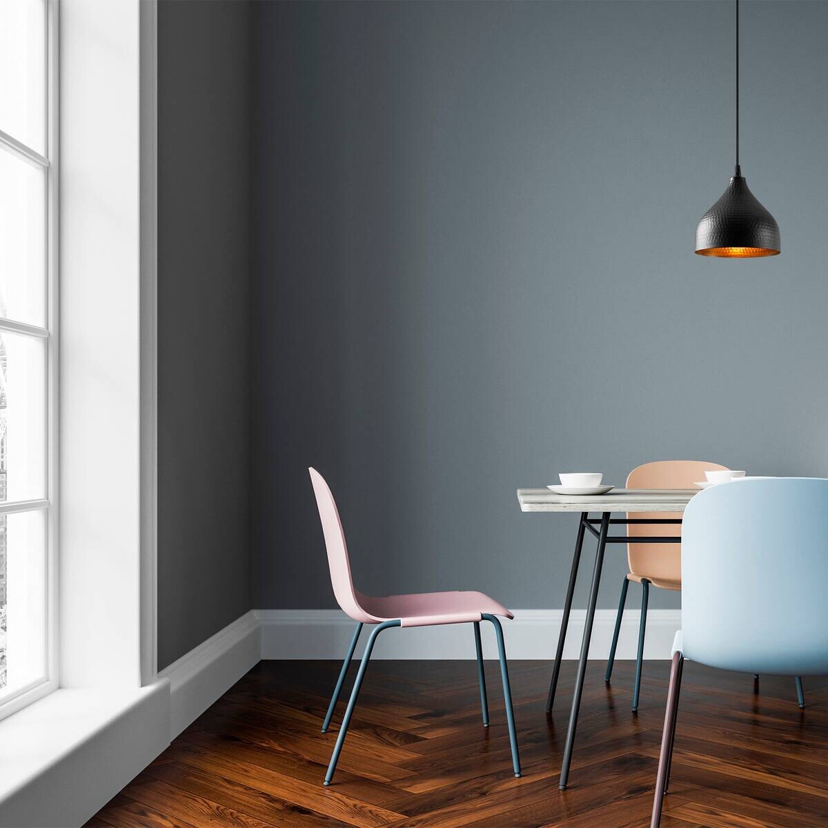 Opviq Pendelleuchte Tattoo-2396 schwarz B/H/T/L/D: ca. 18x114x18x18x18 cm E27 1 Brennstellen