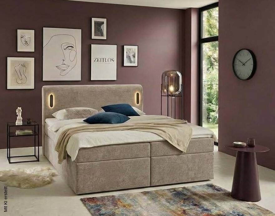 Boxbett Summer taupe Liegefläche B/L: ca. 180x200 cm