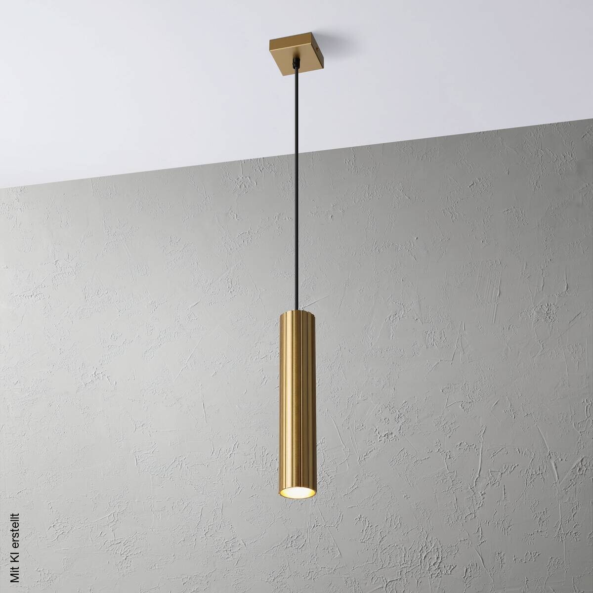 Lamkur Strahler Prisma gold Stahl B/H/L: ca. 6,5x118x6,5 cm 1 Brennstellen
