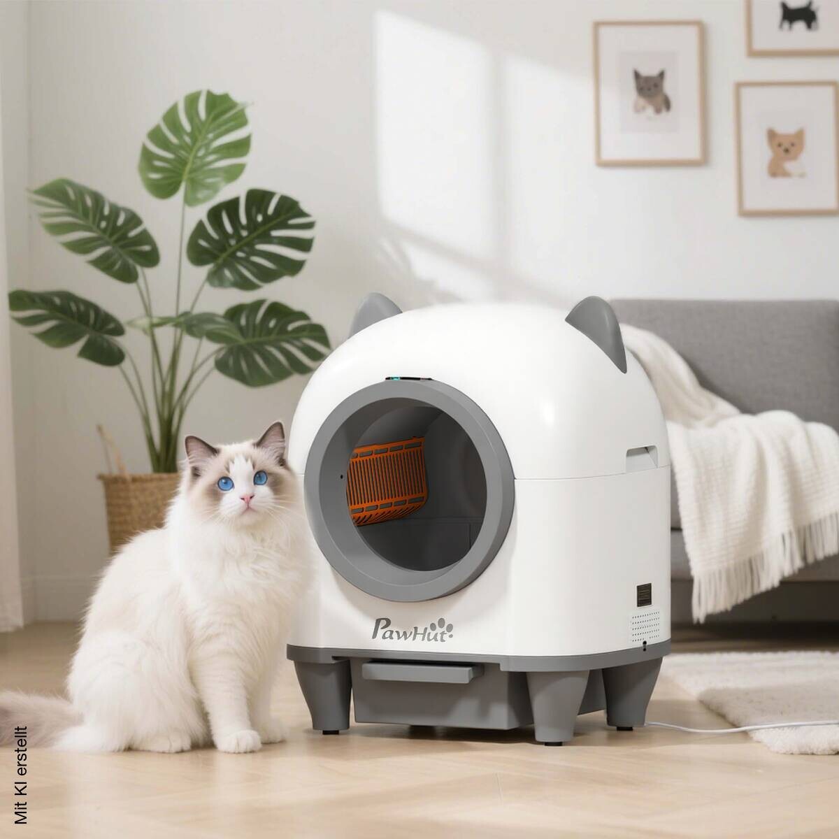 PawHut Automatisch Katzenklo
