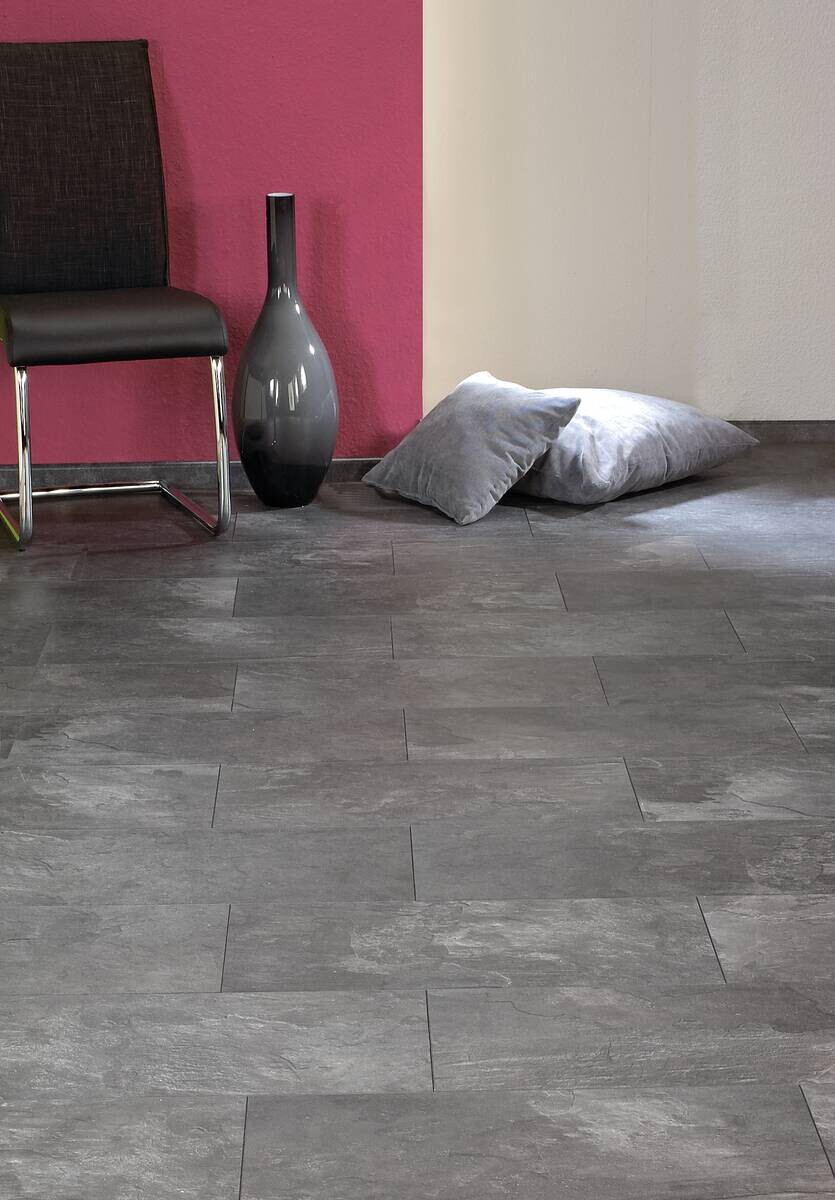 Visiogrande Laminatboden Ölschiefer ca. 2,367 m² im Paket B/L: ca. 28x60,4 cm pro Paket
