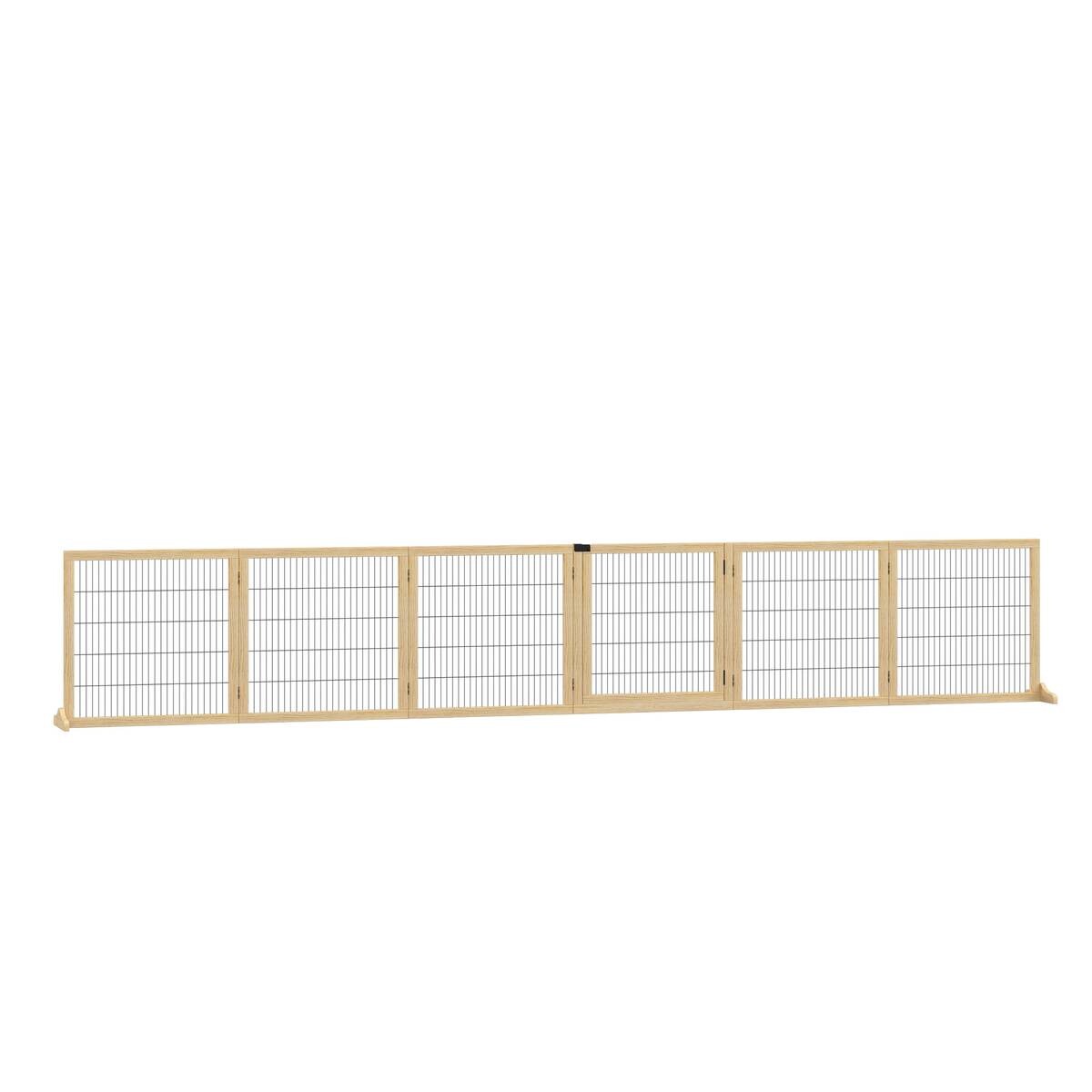 PawHut Schutzgitter natur Polypropylen B/H/L: ca. 36x432x70 cm