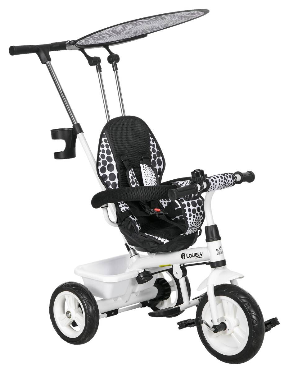 HOMCOM Kinder-Dreirad weiß B/H/L: ca. 47x98x105 cm