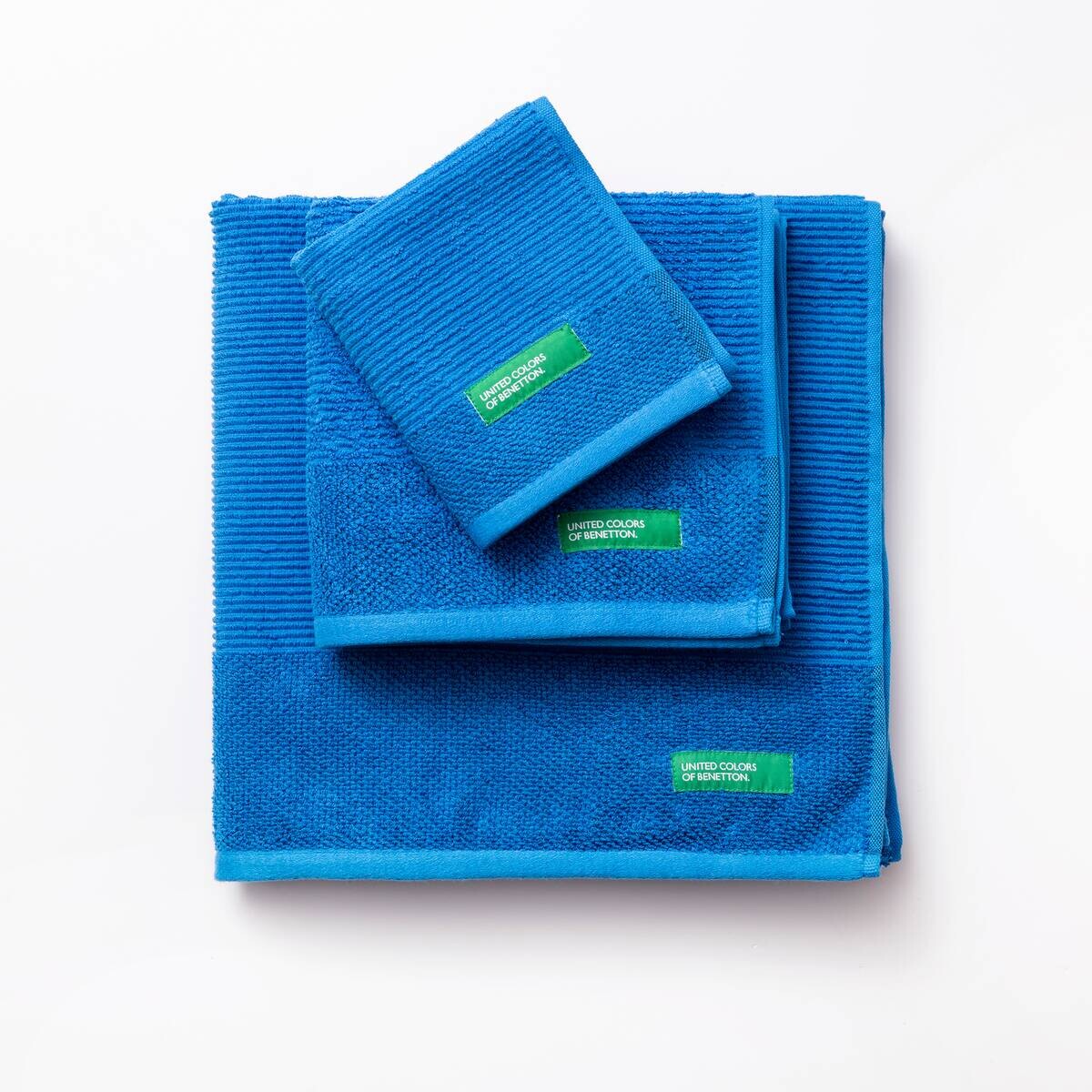 BENETTON Frottier-Set RAINBOW blau Baumwolle