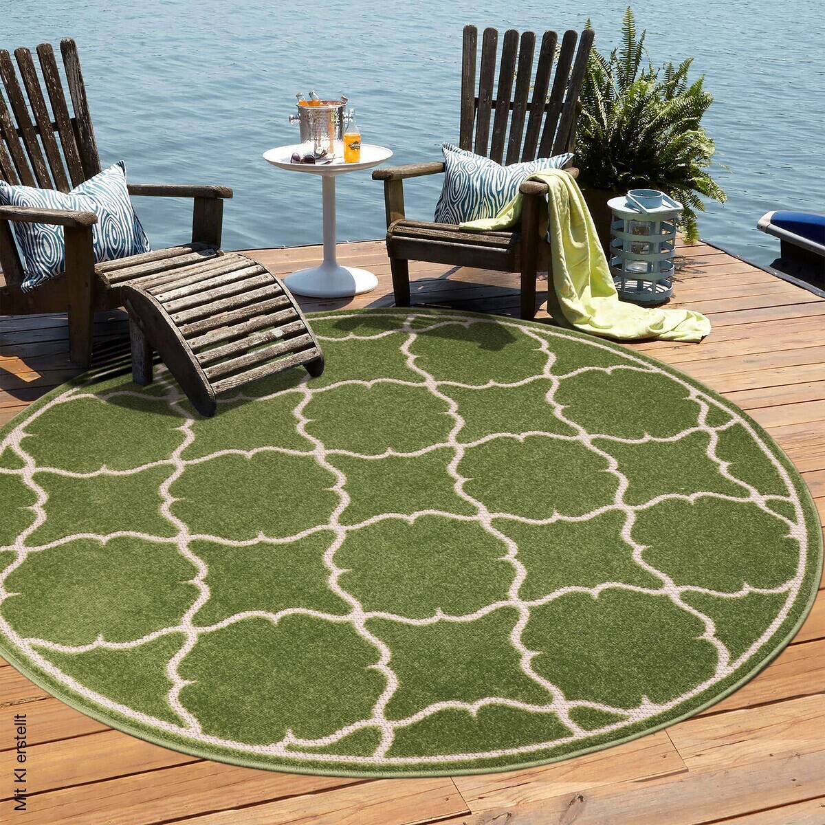 Sanat Outdoorteppich BERLIN grün D: ca. 120 cm