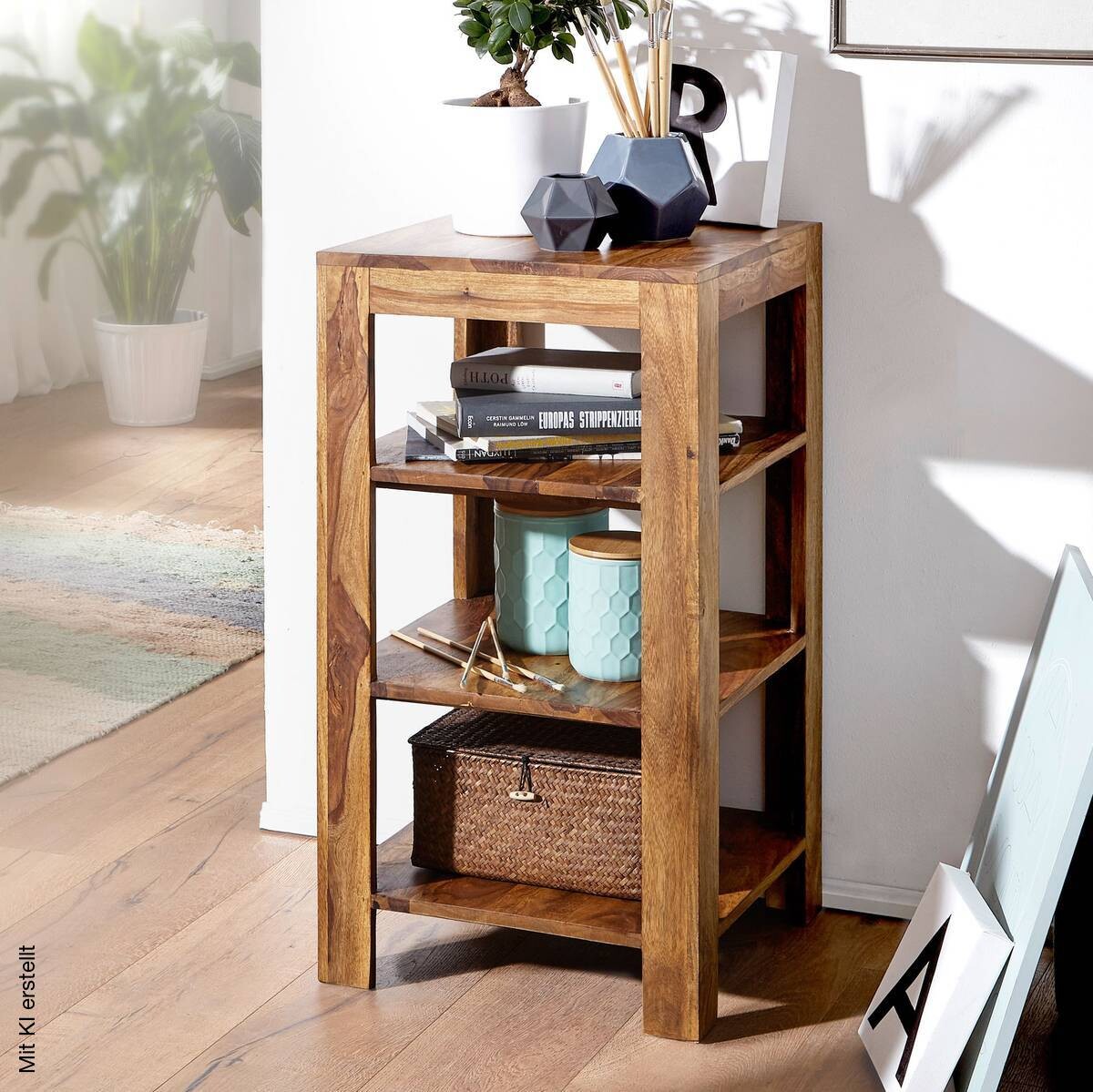 Standregal natur B/H/T: ca. 44x80x44 cm