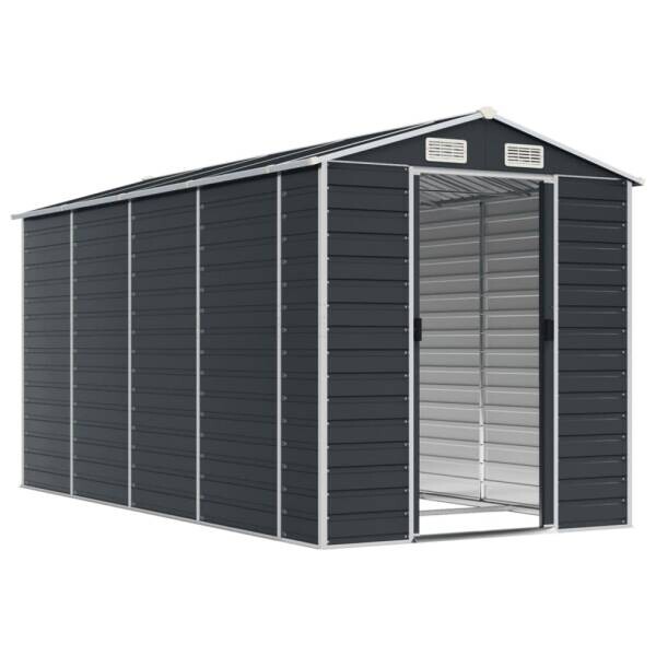 vidaXL Gartenhaus anthrazit B/H/T: ca. 191x198x385 cm