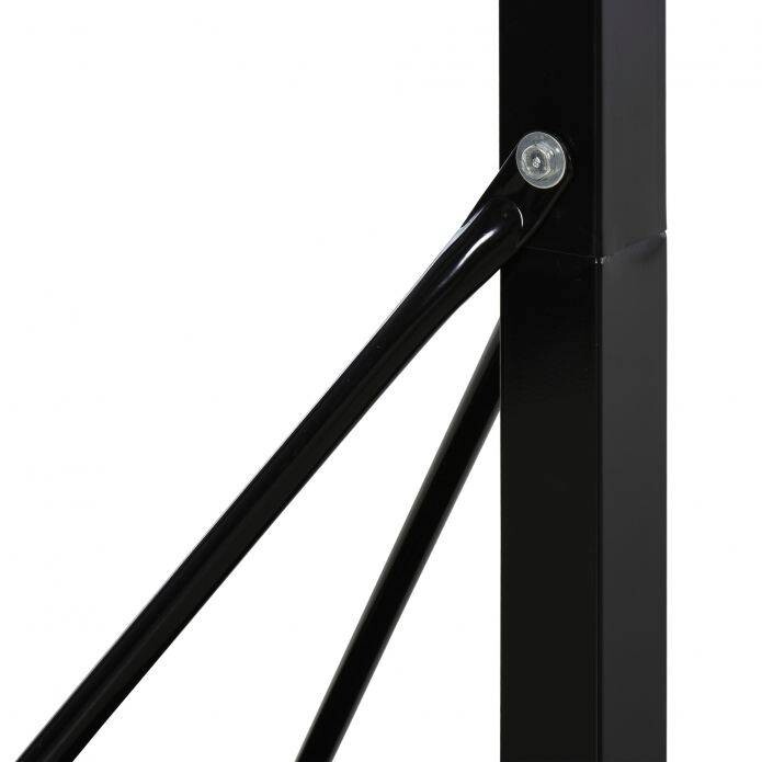HOMCOM Basketballkorb schwarz H/L: ca. 350x86 cm