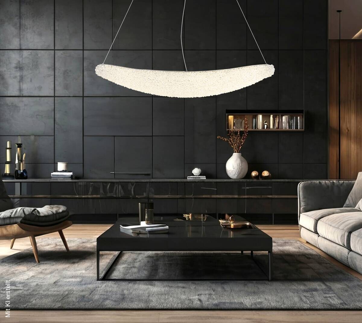 GLOBO LED-Pendelleuchte Chrom transparent Metall Glas B/H/T: ca. 19x120x105 cm 1 Brennstellen