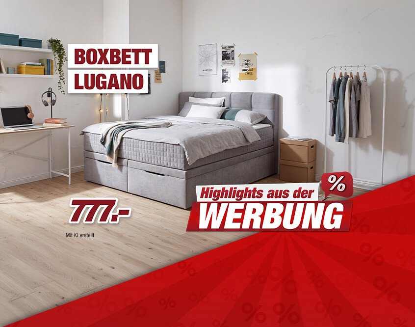 Unsere Werbe Highlights - -3 Boxbett Lugano