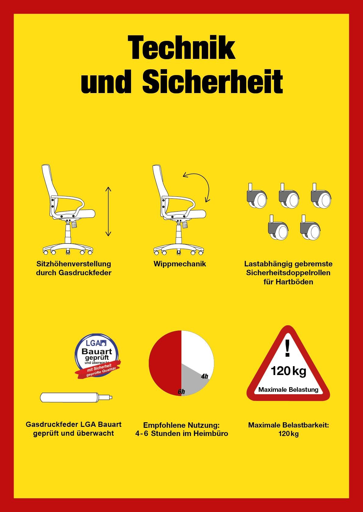 Chefsessel Fabio schwarz weiß