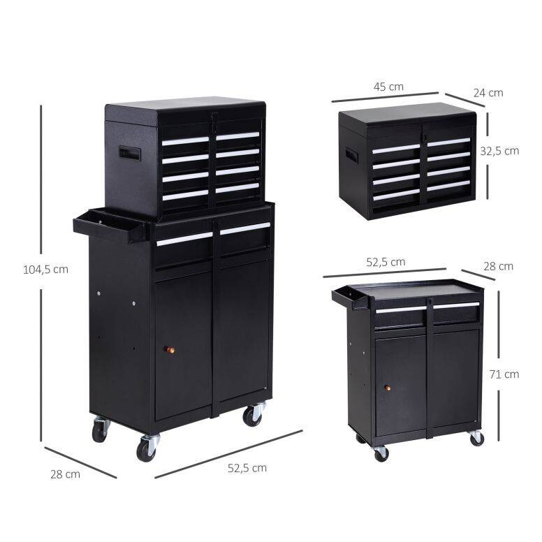 Mobiler Werkstattwagen B/H/T: ca. 52,5x104,5x28 cm