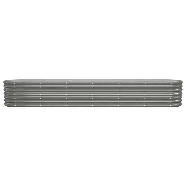 Hochbeet grau Stahl B/H/L: ca. 40x36x260 cm