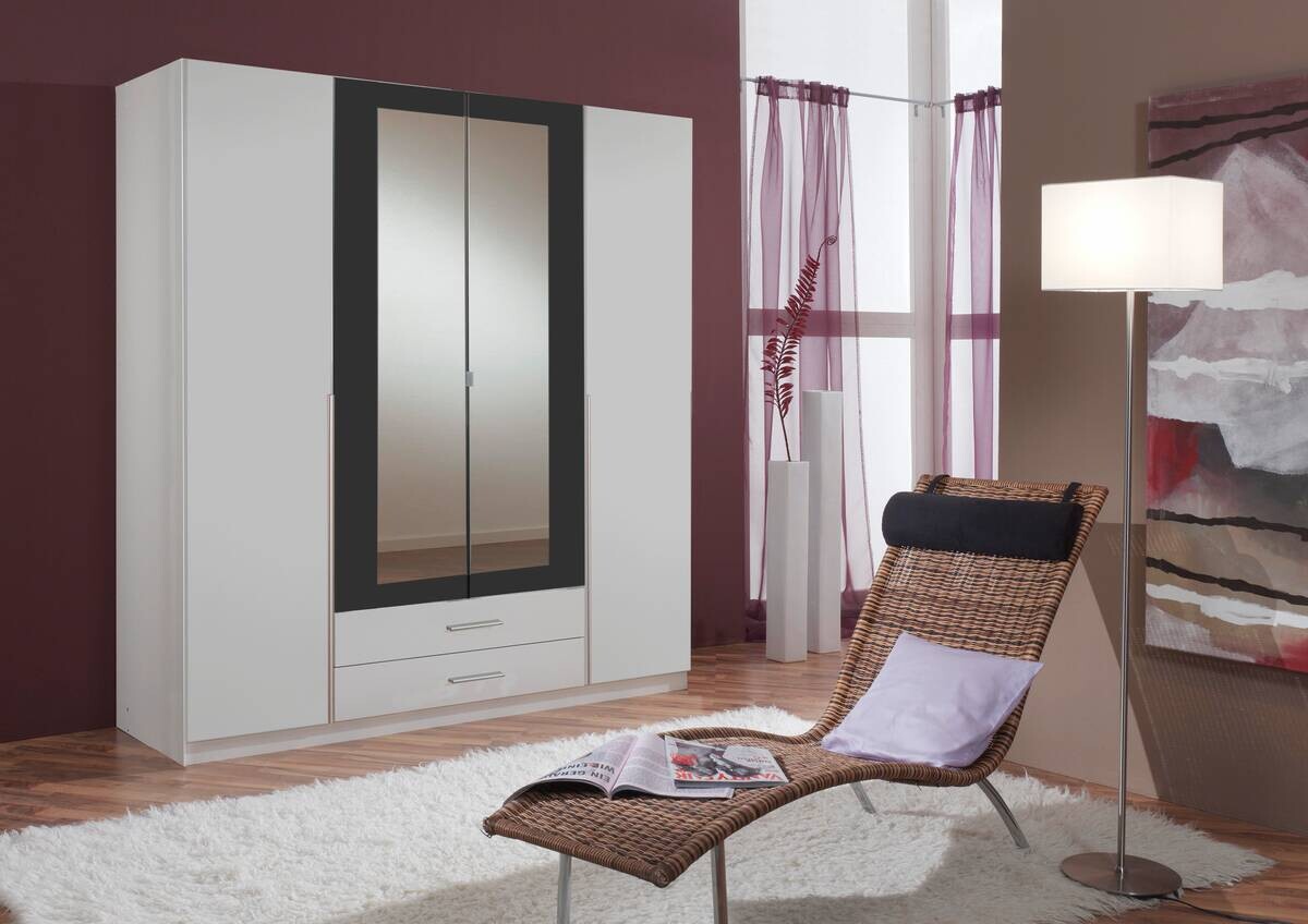 Kleiderschrank Skate weiß B/H/T: ca. 179x197x58 cm