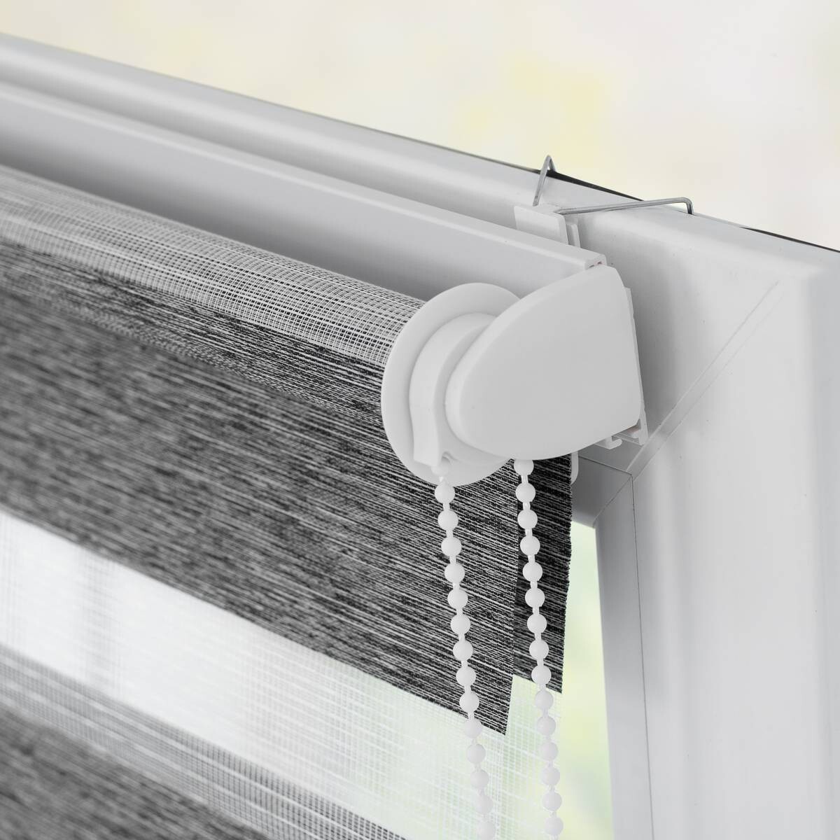LICHTBLICK Doppelrollo Duo Go Green dunkelgrau B/L: ca. 60x150 cm