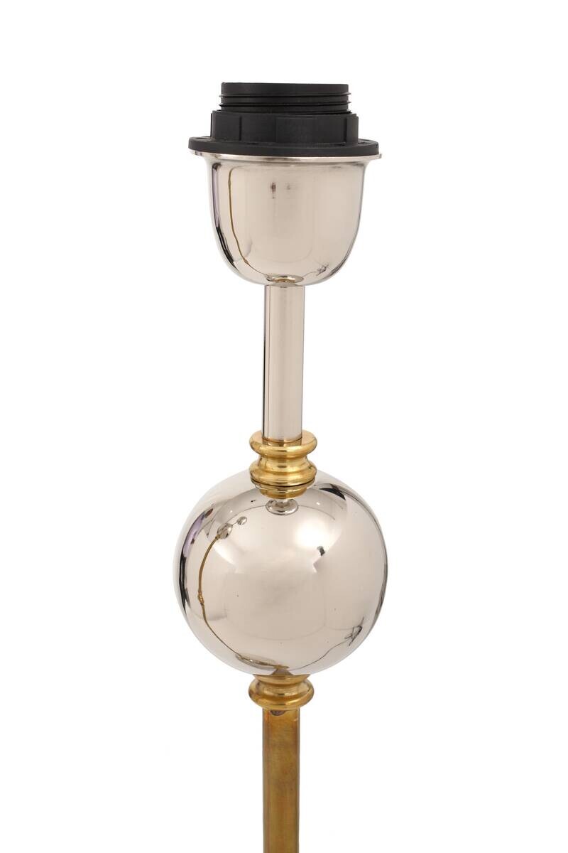 Kayoom Tischleuchte gold silber Eisen Messing Stahl B/H/L: ca. 25x77x21 cm E27 2 Brennstellen