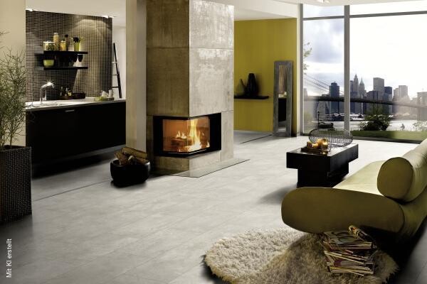 EGGER Laminatboden Kreidefliese ca. 2,5349 m² im Paket B/L: ca. 34x130,5 cm pro Paket