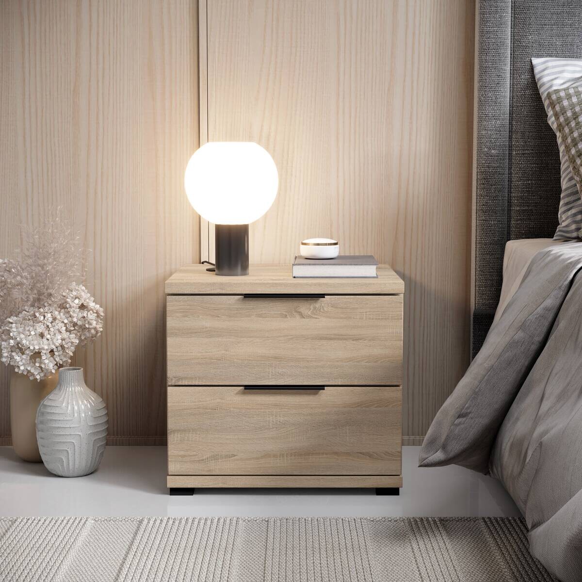 Nachtkonsole Salermo Eiche Sonoma Nachbildung B/H/T: ca. 46x43x42 cm