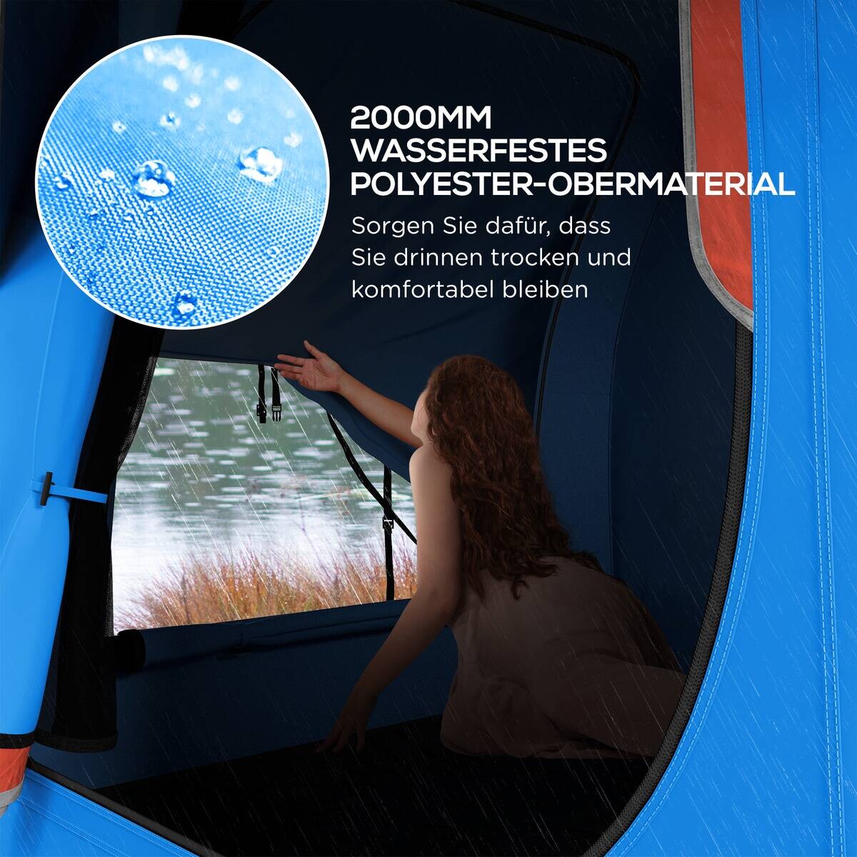 Outsunny Heckzelt B/H/L: ca. 210x210x239 cm