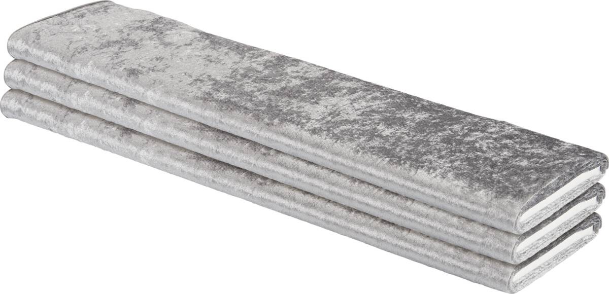 Dekostoff Pannesamt silber 100% Polyester B: ca. 150 cm
