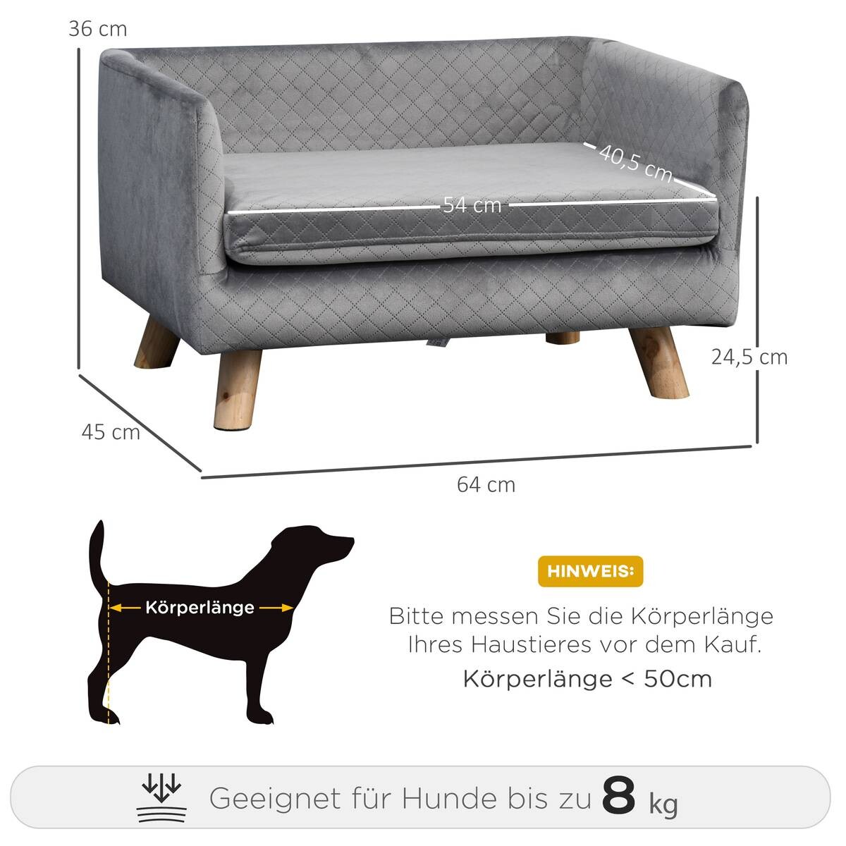 PawHut Haustiersofa