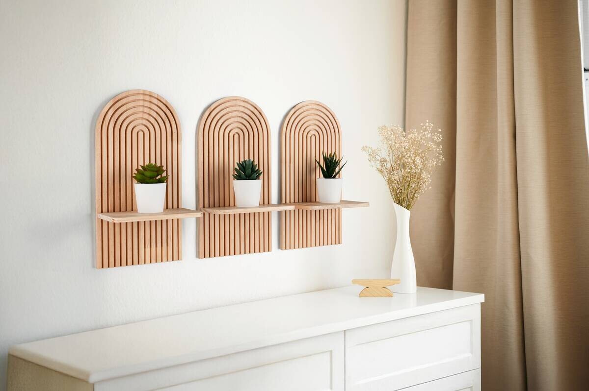 Regale Elea Eiche Nachbildung B/H/T: ca. 18x35x12 cm