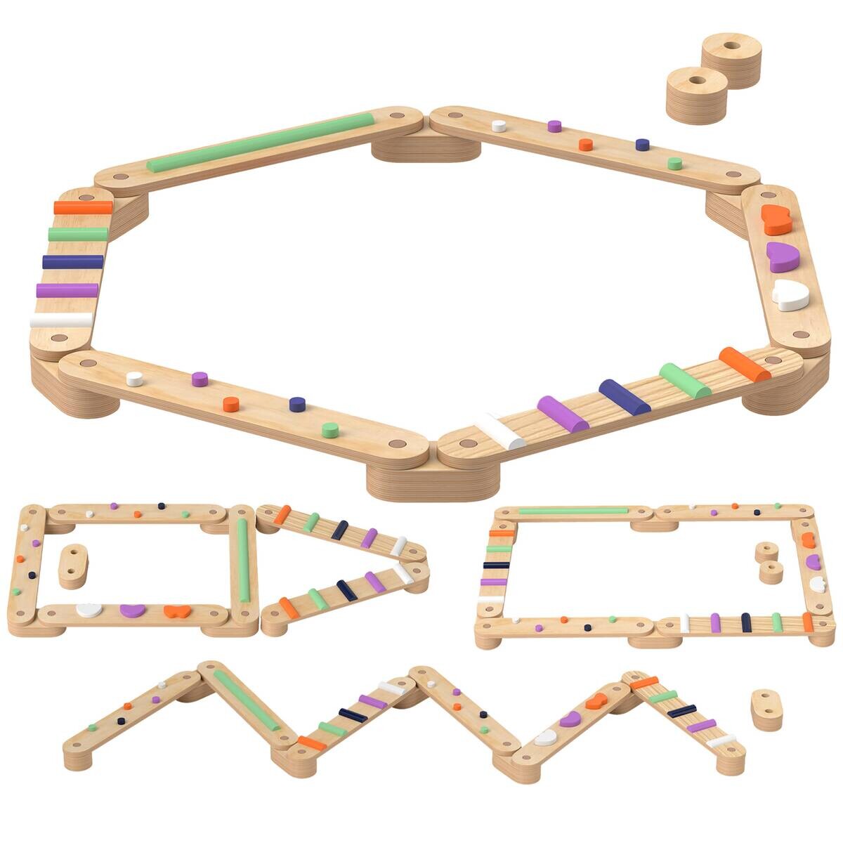 AIYAPLAY Kinder Balancierbalken B/H/L: ca. 115x8,5x130 cm