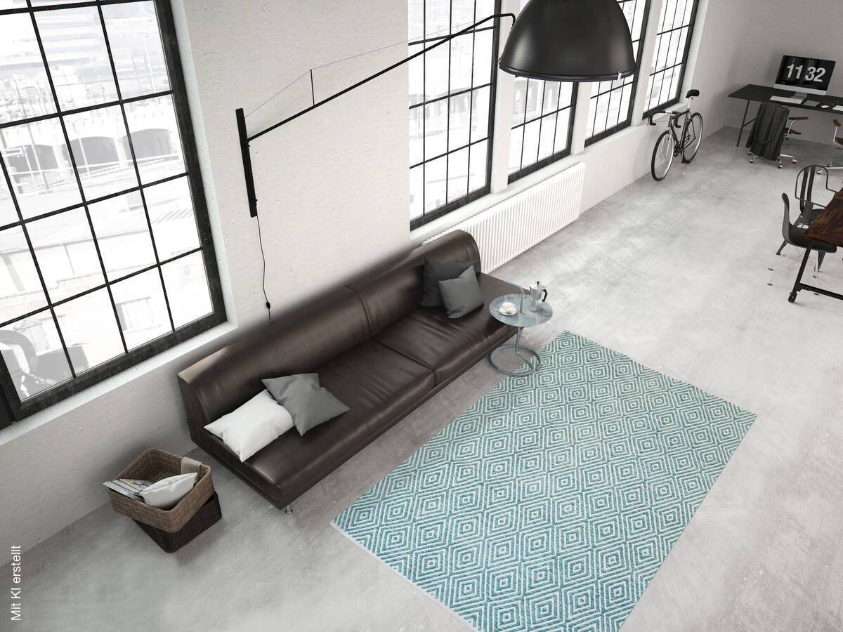 360Living Teppich Aperitif türkis B/L: ca. 160x230 cm