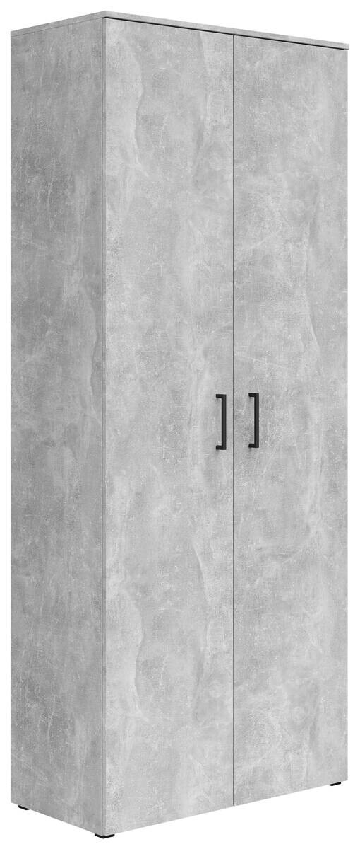 Schrank Multi-Stauraum Typ 37 Beton Optik B/H/T: ca. 80x195x40 cm